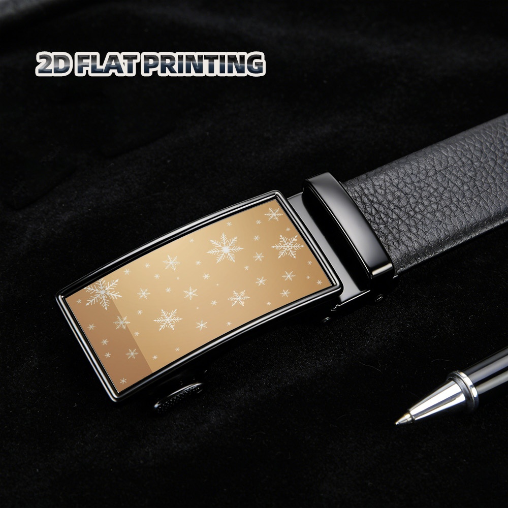 Men's Winter Snowflake Belt with Adjustable Buckle