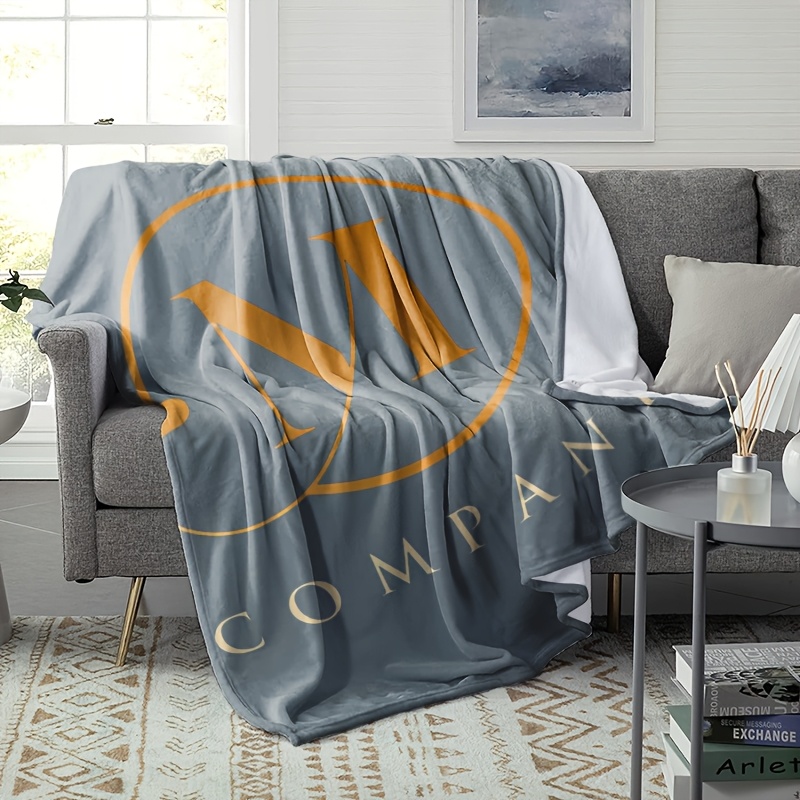 Personalized Custom Logo Photo Name Text Flannel Blanket, Cozy Gift