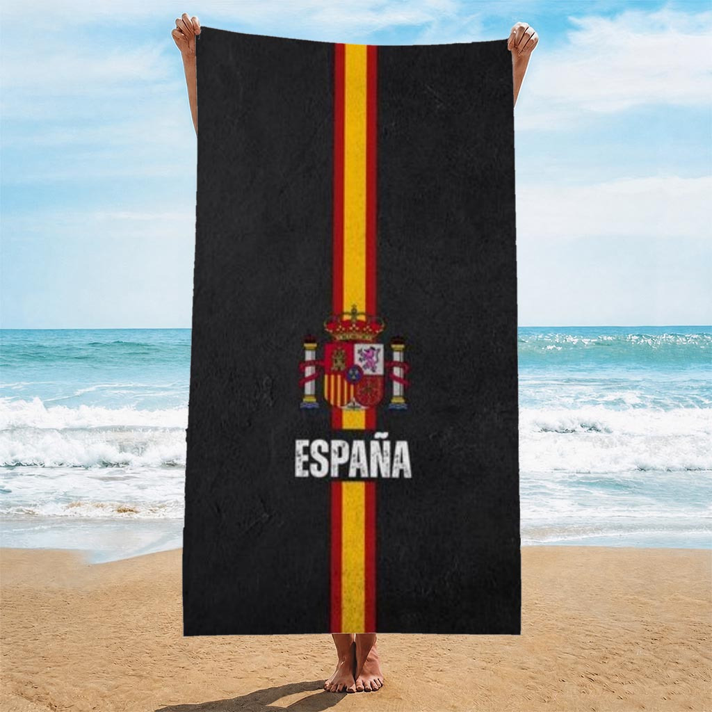 TEMU Toalla de playa con estampado de de española, para diversas vacaciones de playa al . Esta toalla de playa ultrasuave una cómoda y relajante. Con