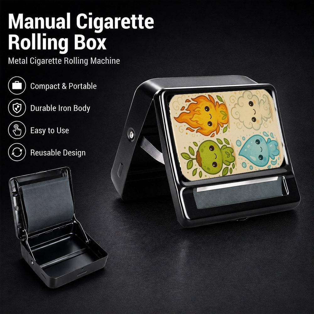 automatic cigarette roller box Electric Rolling Machine, Cones Loader, Mini Portable Pre Rolled Cones Filling Maker, Automatic Roller, 312A Black : Health & Household Rolling Machine Metal Red Cloth