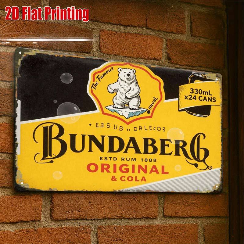 TEMU 2d Flat - 2d-flat, 1pc Bundaberg Original Rum And Cola 330ml, Creative Tin Sign Garage Decoration, Lettering, High-, Home Decorators, 2d Flat,