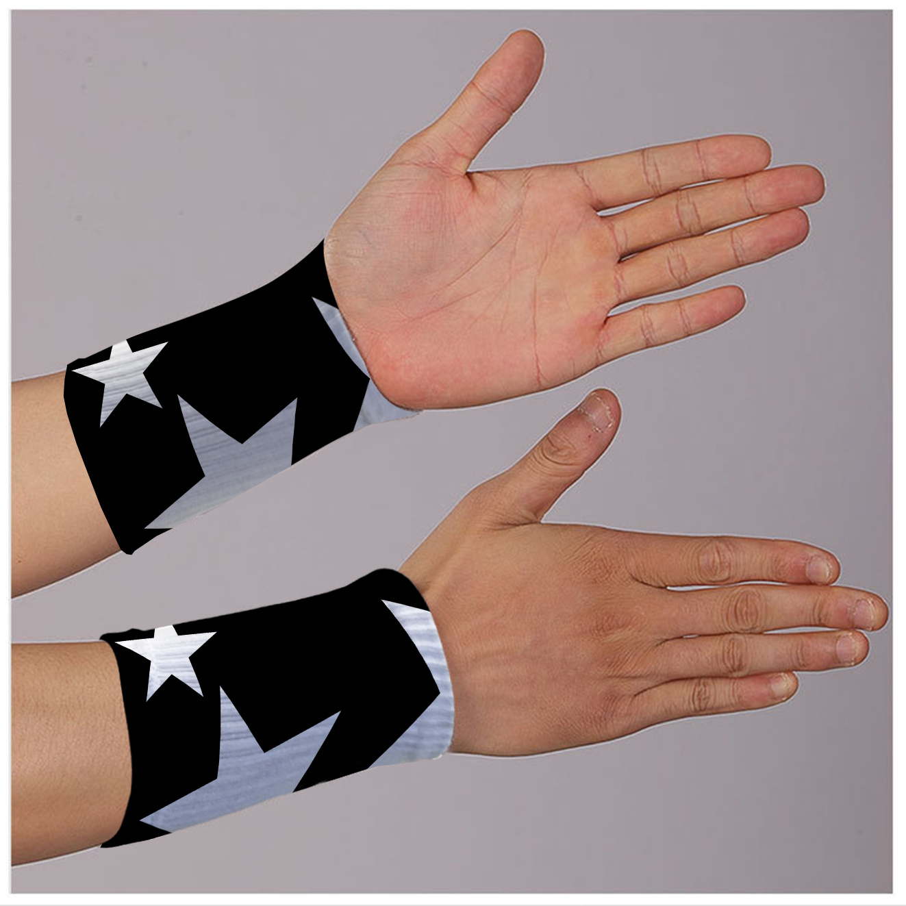 TEMU 1 Pair Multicolor Sports Wristbands Suitable For Gym, Training, Tennis, - Elastic Comfortable Unisex For &, Punk For Balls Sports & Casual Wear