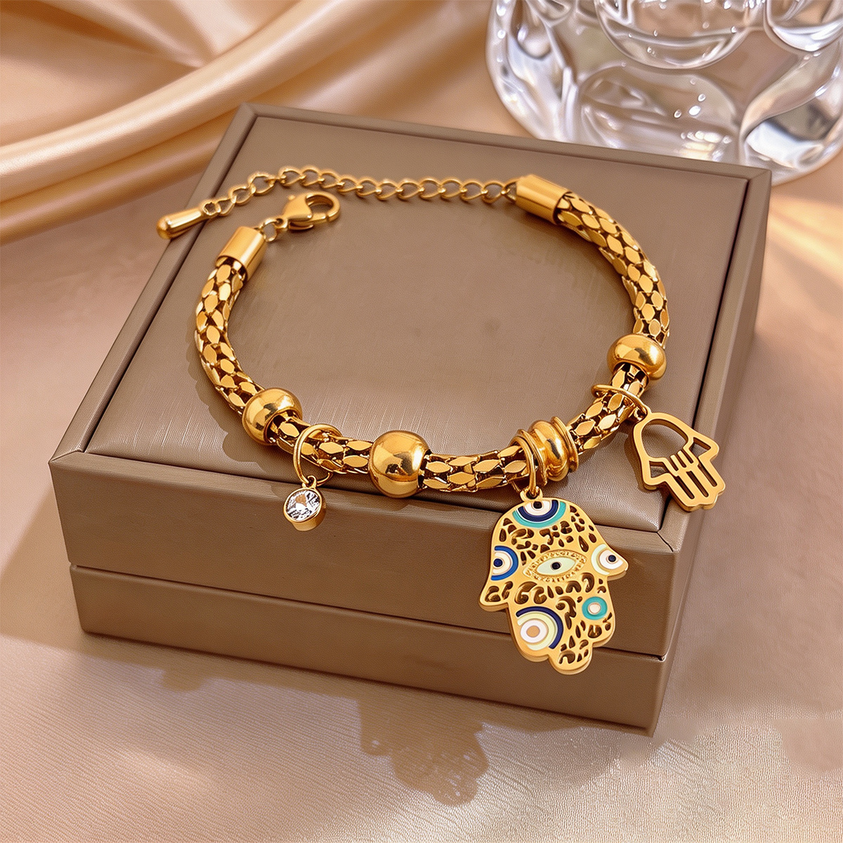 Unisex Double-Layer Vintage Luxury Bracelet, Elegant for All Occasions