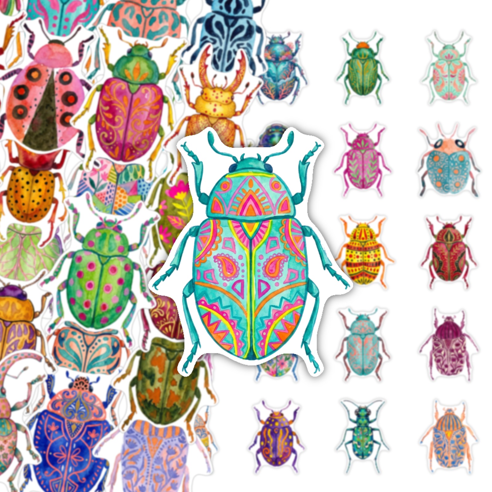 TEMU 50pcs Decorative Stickers For Laptop Luggage Notebook Phone Case Water Bottle Skateboard Decoration