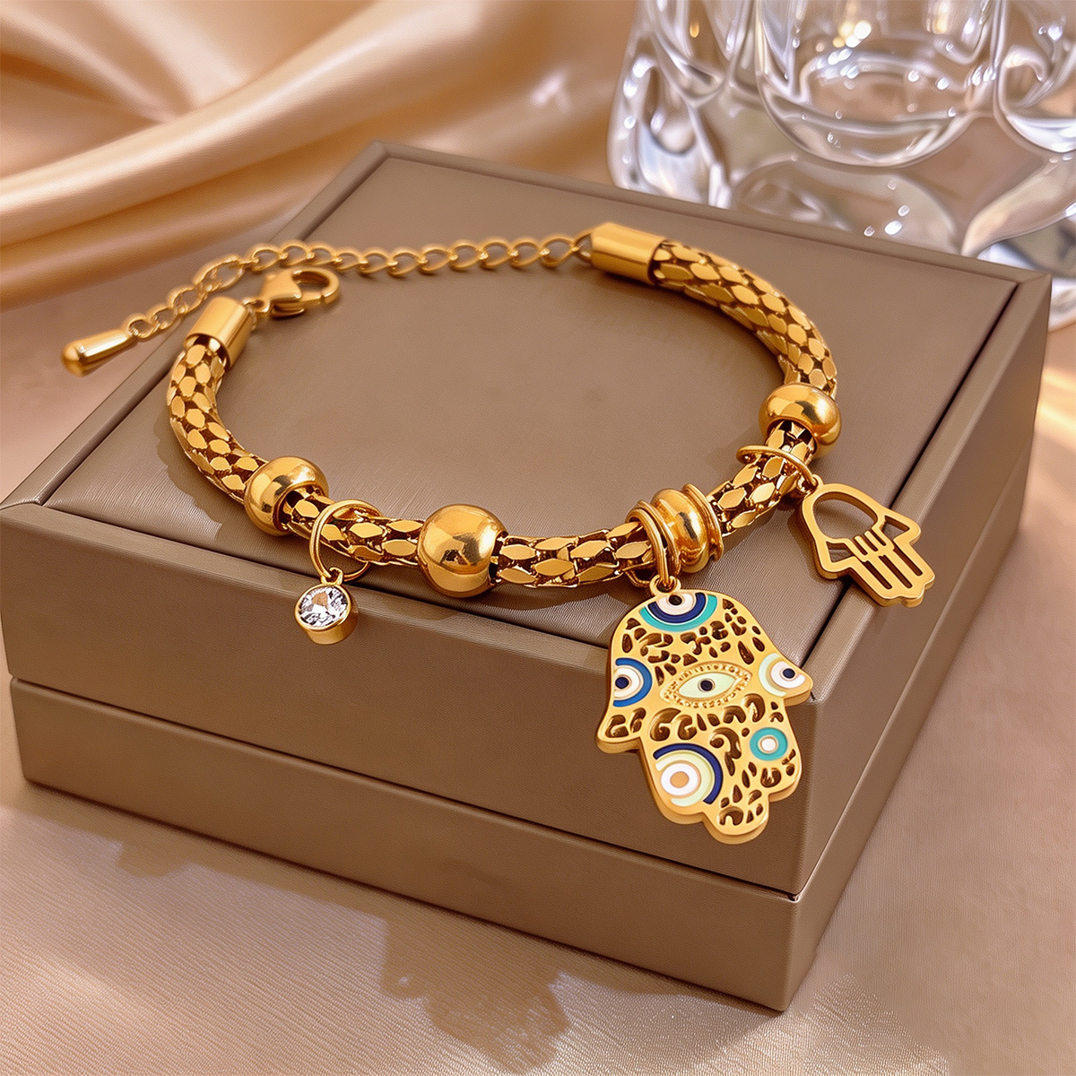 Unisex Double-Layer Vintage Luxury Bracelet, Elegant for All Occasions