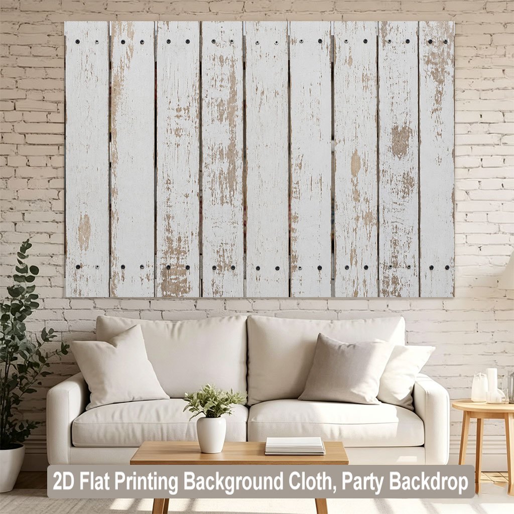 2D Flat Printing Backdrop Banner with Wooden Design