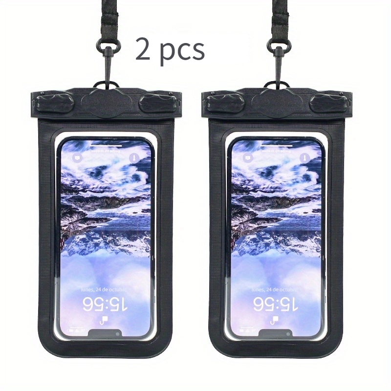 Image of Phone Pouch Case, Sealed Bag Compatible With 7.6-inch All Models, Universal Phone Bag With Touchscreen , Large Phone Case For Swimming, Sports, Outdoor Fishing, And Underwater Photography