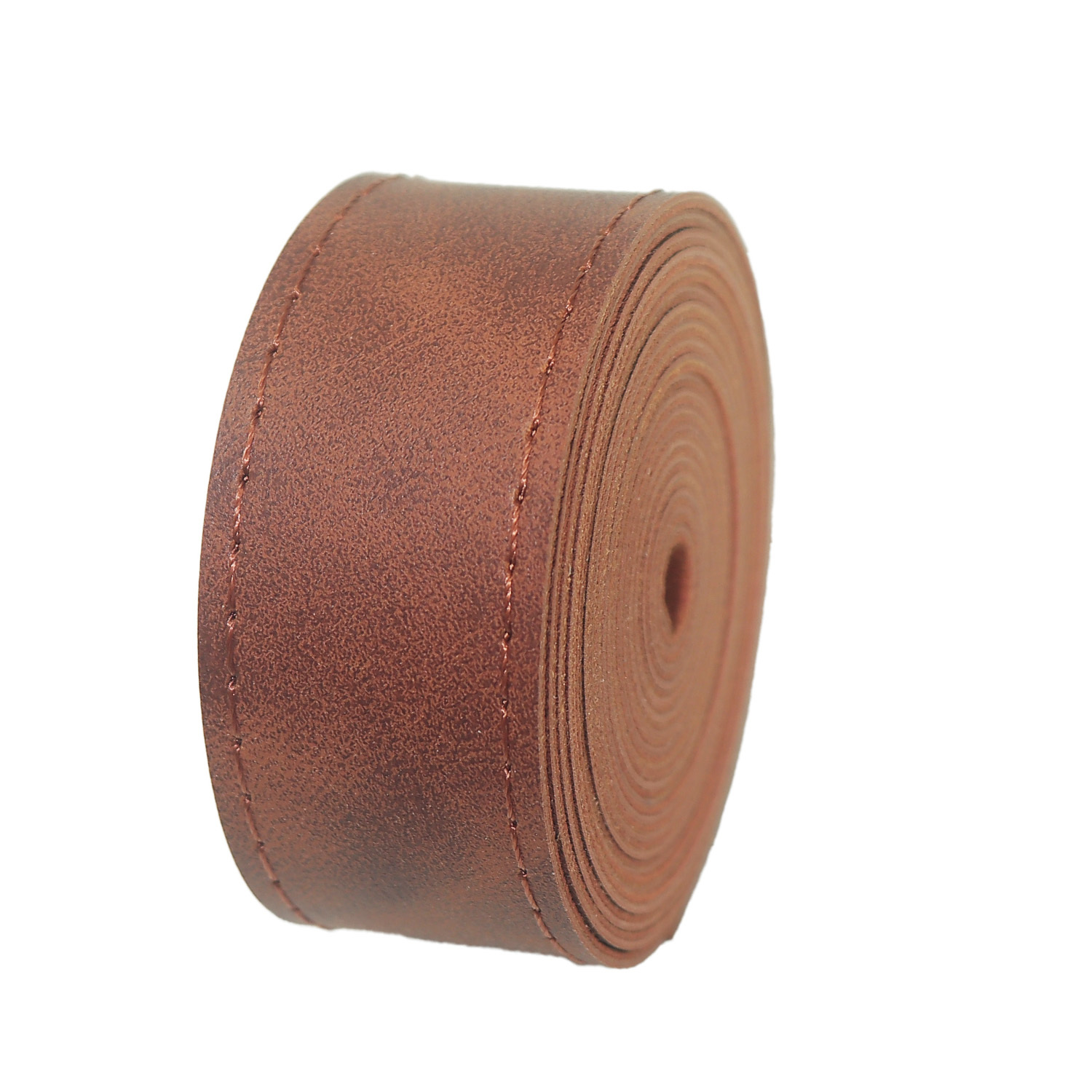 TEMU Soft Stitched Style Leather Strip, . 1.25mm Thick, 2.5cm X 2. Long, Natural Aged Look Leather Strap For Handbag Straps, Belt Assembly, Leather
