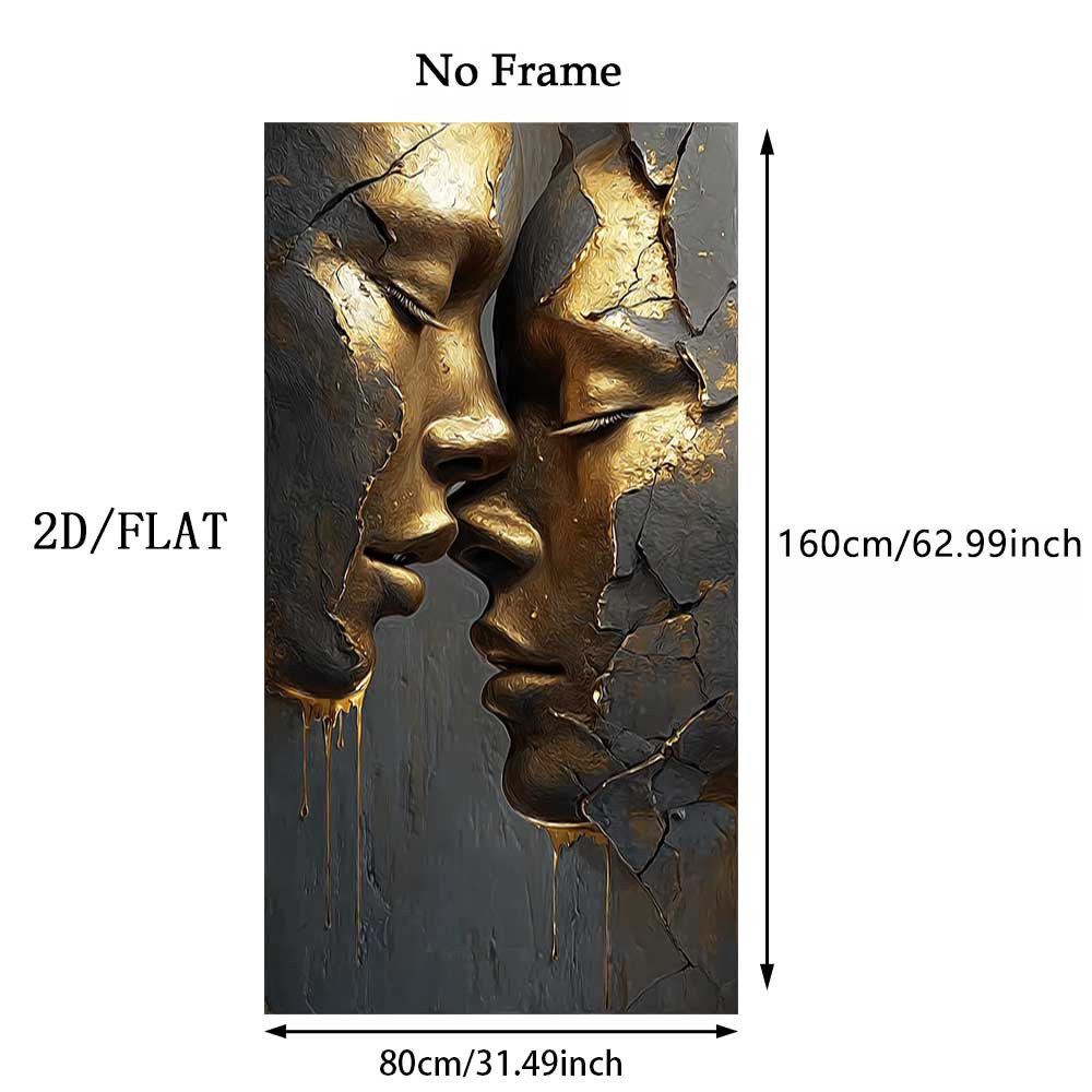TEMU Affiche d'art sur toile cadre 2D plat, 2D plat, 2D/PLAT 1pc Grande taille, [] 1pc 31.49X62.99 pouces/80X160 cm Grande taille cadre Moderne