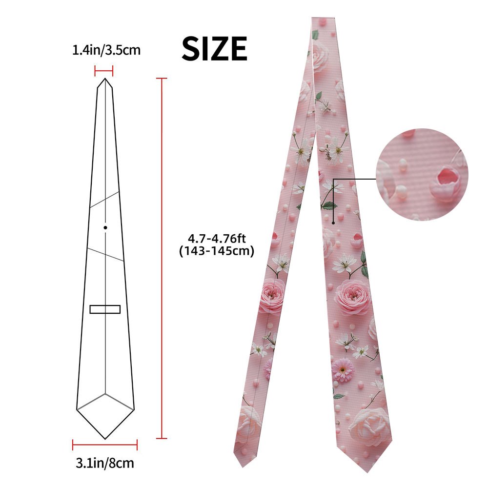 TEMU 1pc Tie, Plush And Chic, Great For , Parties, And Casual , Hand Wash Only, With Ease.