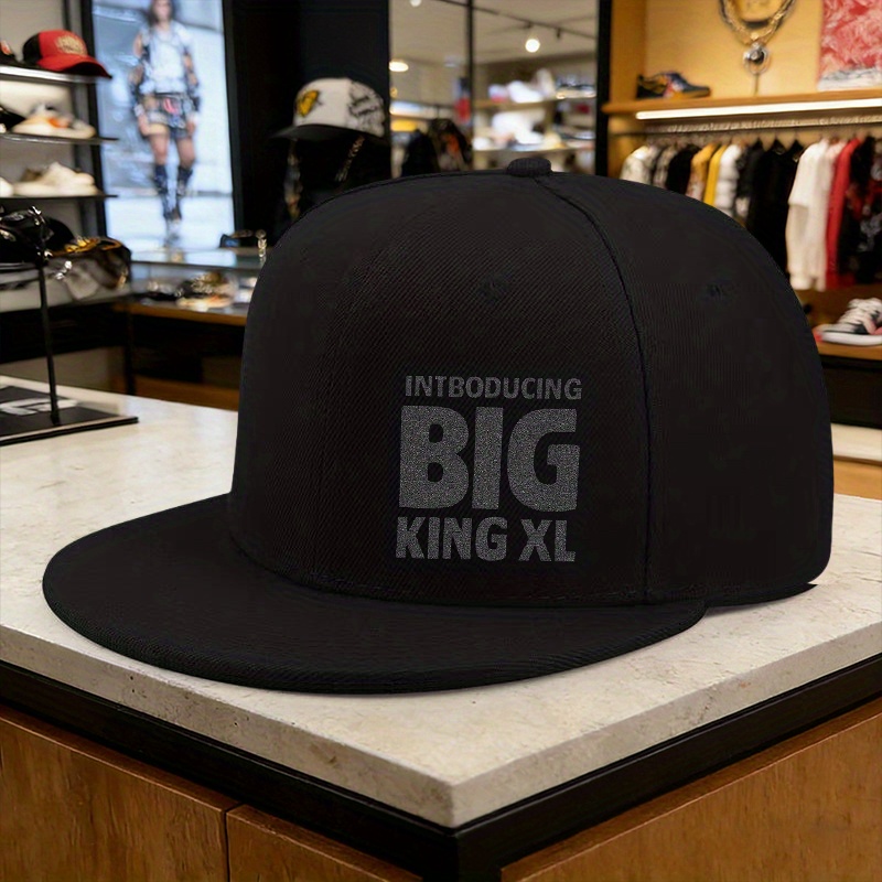 TEMU 's Outdoor Big King Xl Printed Hip-hop Hat, A Trendy Baseball For Street Fashion And Outdoor Sports, An Essential Item For Fashion Enthusiasts,