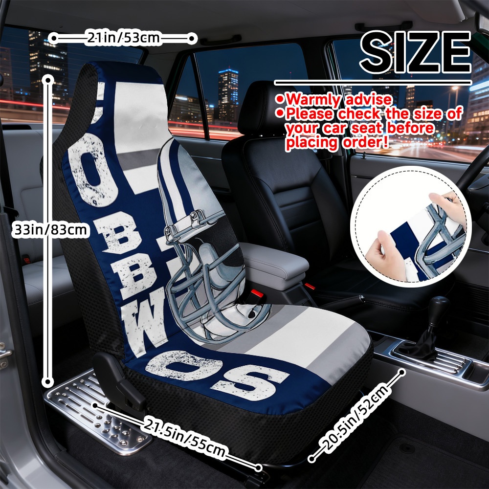 TEMU 2d Flat Printing 2pcs Decorative Car Seat Covers Universal Fit Seat Covers Soft And Comfortable Seat Covers Football Helmet And Text Print TEMU 2d Flat Printing 2pcs Decorative Car Seat Covers Universal Fit Seat Covers Soft And Comfortable Seat Covers Football Helmet And Text Print