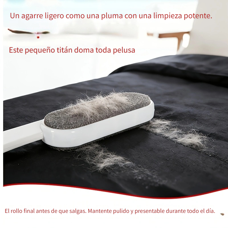 1-en-1 Eliminador Electrostático de Pelo y Polvo de Doble Cara - Tecnología Electrostática Manual Potente para Pelo de Mascotas, Pelusa, Alfombras, Muebles, Ropa y Ropa de Cama - Mango Ergonómico - Cepillo de Tela Portátil - Opción de Regalo para el Día de San Valentín - Imagen 5