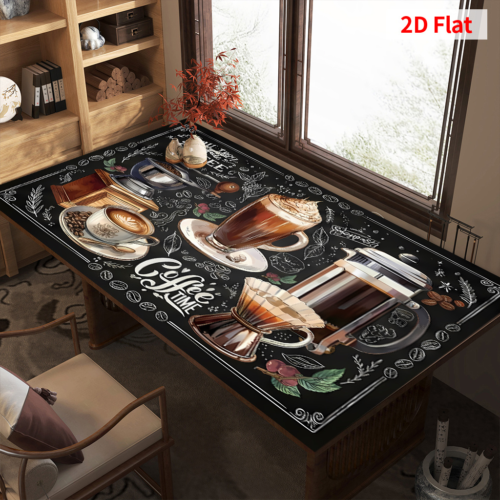 TEMU 1pc Coffee Illustration   