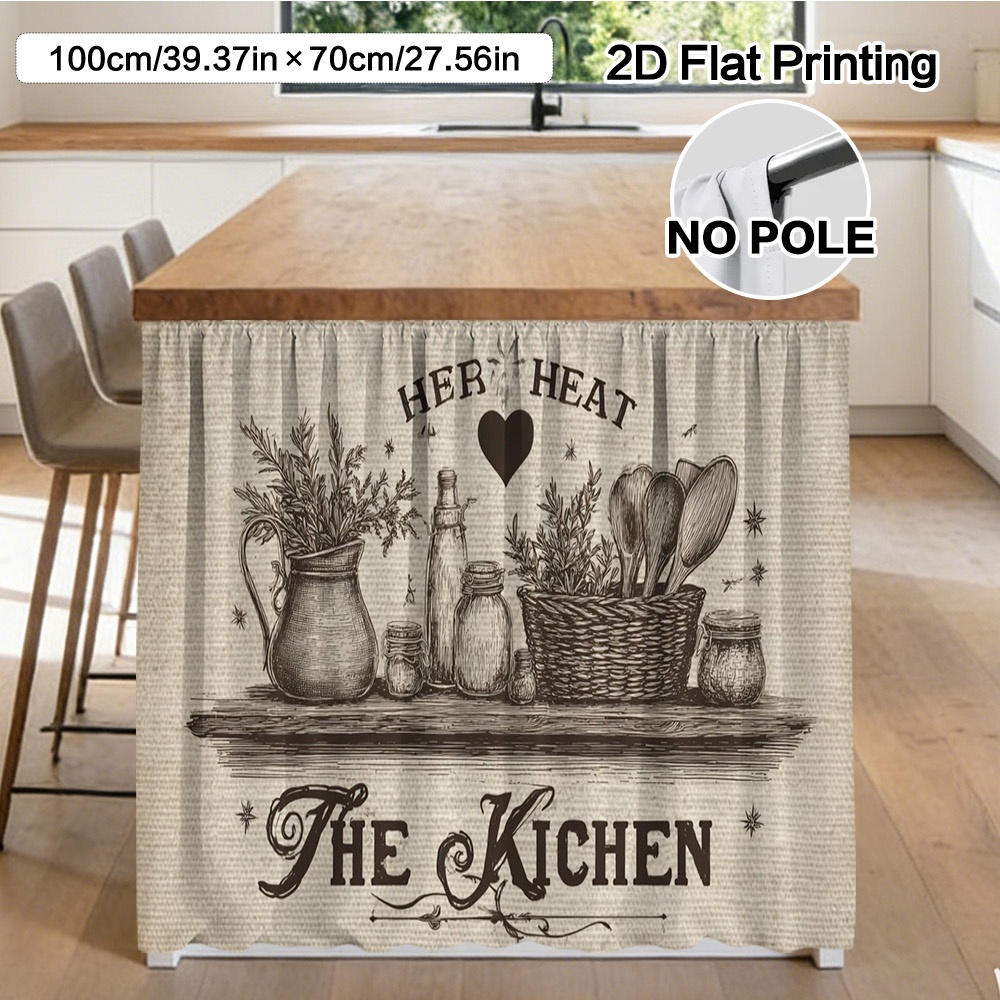 TEMU Piatto 2D, (Piatto 2D) 1 pz e Decorazione per Armadietto con Disegno da Cucina - Materiale in Poliestere Facile da Pulire, Design con per per