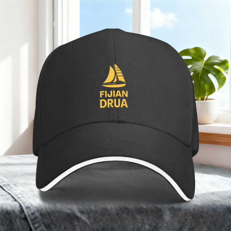 TEMU 1pc, Easy And Baseball With Fijian Sailing And Nautical Symbols, Lightweight Adjustable Printed , Ideal Gift For Daily Commute, Outdoor Sports,
