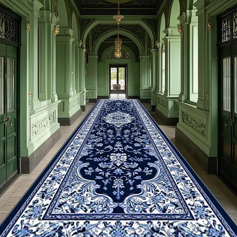 TEMU 1pc Oriental Carpet Suitable For Hallway, Stairs, Bedroom - Soft Fluffy Rug With Non-slip Backing, Quick-dry Machine Washable, Modern Oriental