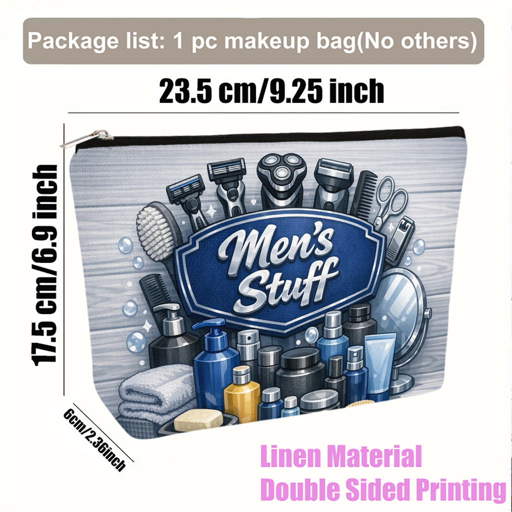 TEMU Makeup Bag 1pc, Cosmetic Bag Collection, Lightweight Foldable Capacity Makeup Bag, Zipper Closure, Birthday Or Graduation Gift, Travel Pouch,