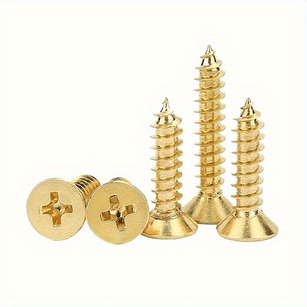 TEMU 800pcs Of Assorted Golden Screws For Home Repairs And Installations, Organized In Boxes To Avoid Clutter. Set For Various Home Renovation