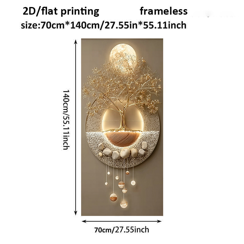 TEMU 2d Flat, 2d Flat, 2d Flat 1pc Modern Home Art Wall Poster Decorative Painting, Of Frameless Canvas Artwork, Ideal For Decorating Bedroom, Living