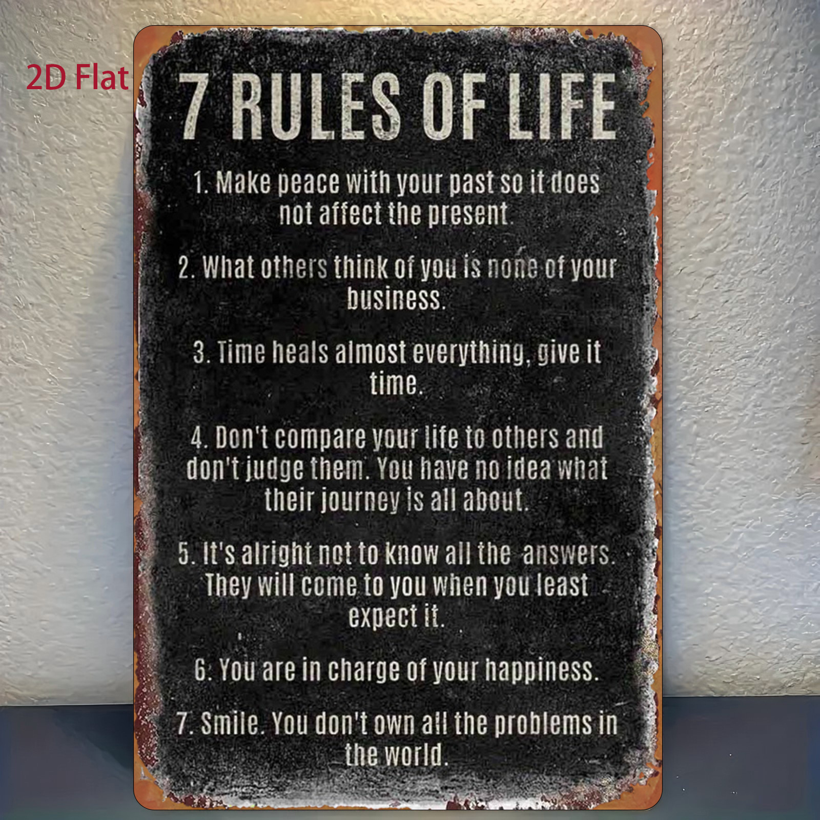TEMU 2d Flat, 1pc, Decorative Sign & Plaque, 
