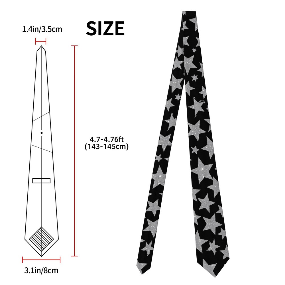 TEMU 2d Flat Printing, 1pc Comfortable And Modern Tie Featuring Scattered Print, Great For Graduation Ceremony, Office Wear, And Party/club, Smooth