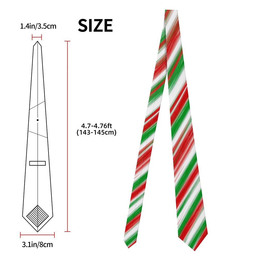 TEMU A 2d Flat Print Tie Featuring A Christmas Red And Design, Perfect For Business Meetings, Weddings, And Everyday . It Offers And Pairs Well With