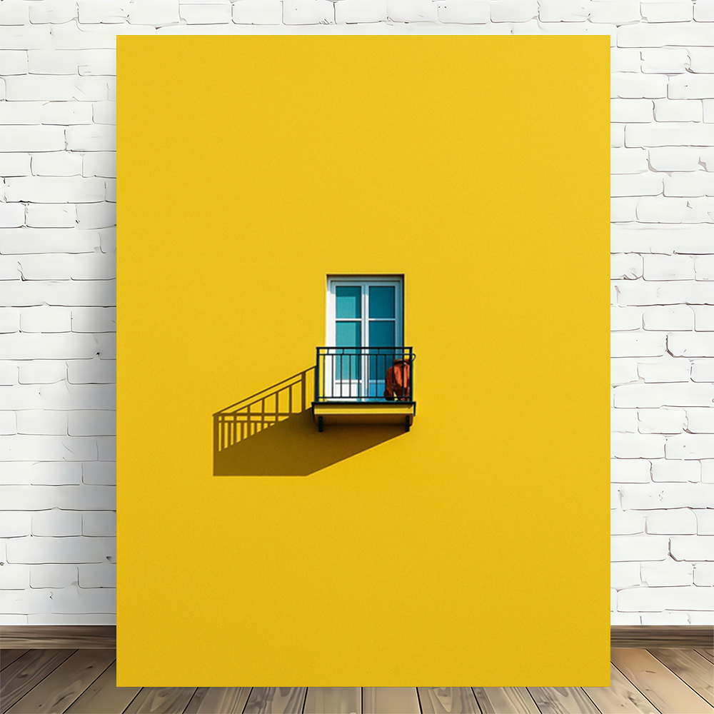 TEMU 2d Flat, 2d Flat, 2d Flat A Single Piece Of Vibrant Wall Art Featuring A Modern Retro Design, Perfect For Enhancing Of Your Home Or Office. This