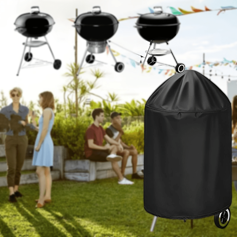 TEMU 1 Housse de barbecue 23 pouces. un système de ventilation, protège contre , la poussière et les déjections d'oiseaux, pour les grillades en