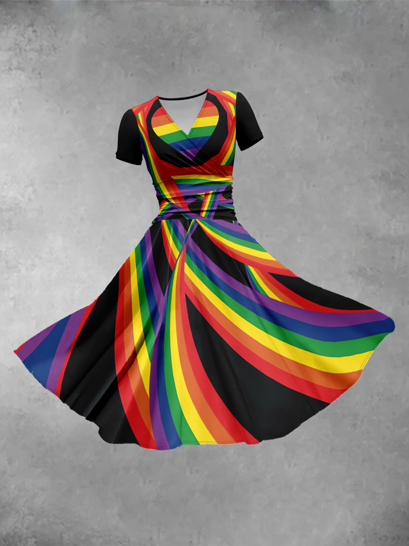 white christmas dresses Manish Arora Rainbow colours sequins cocktail dress – Runway Catalog main image 1
