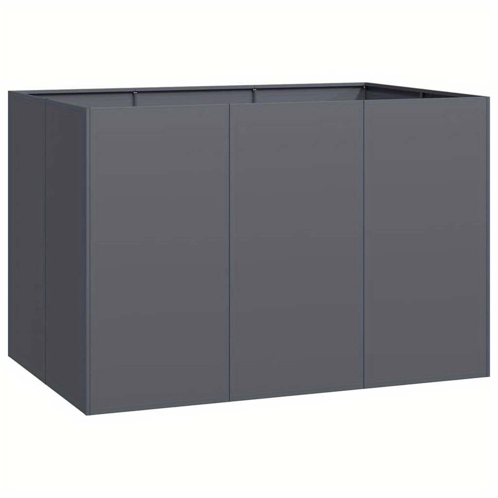 Image of Steel Planter Box Garden Raised Bed For Flowers, Measuring 120x80x80 Cm, Suitable For Window Box Planting