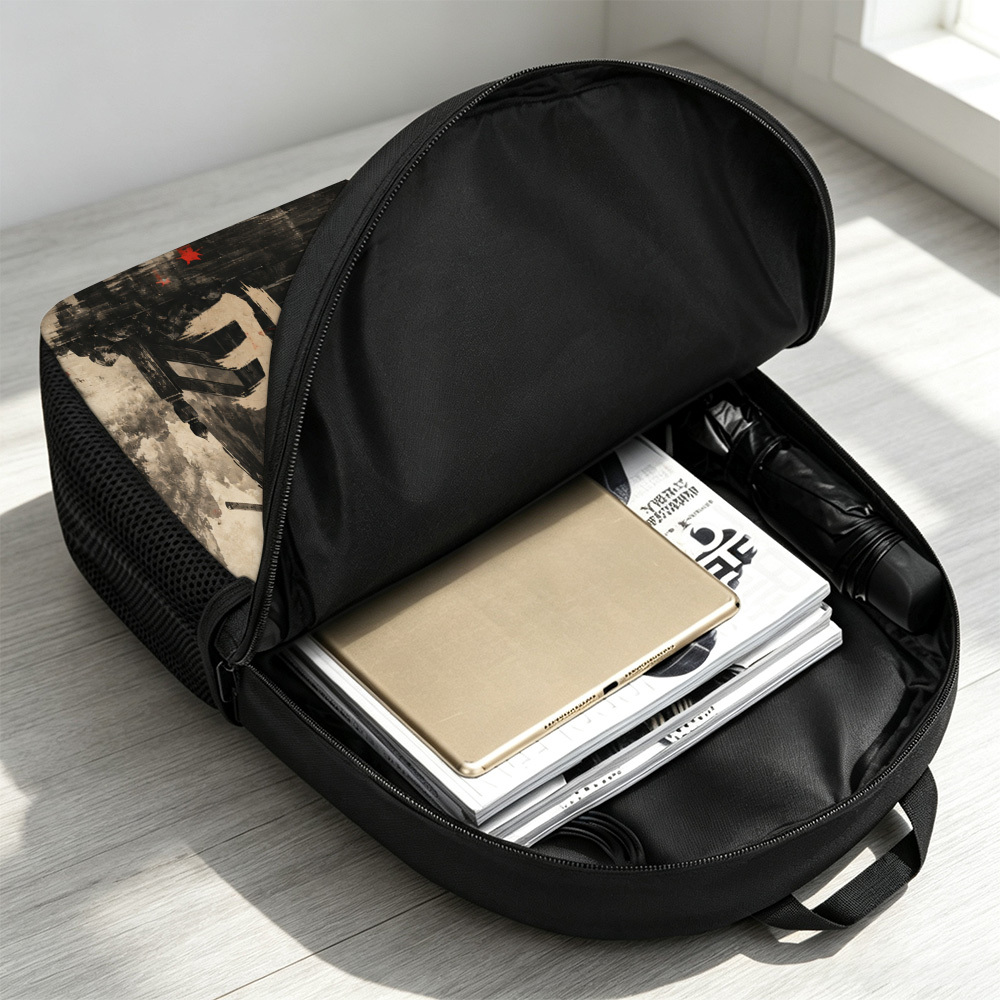 Customized Japanese Samurai Warriors Backpack, Large Capacity & Trendy