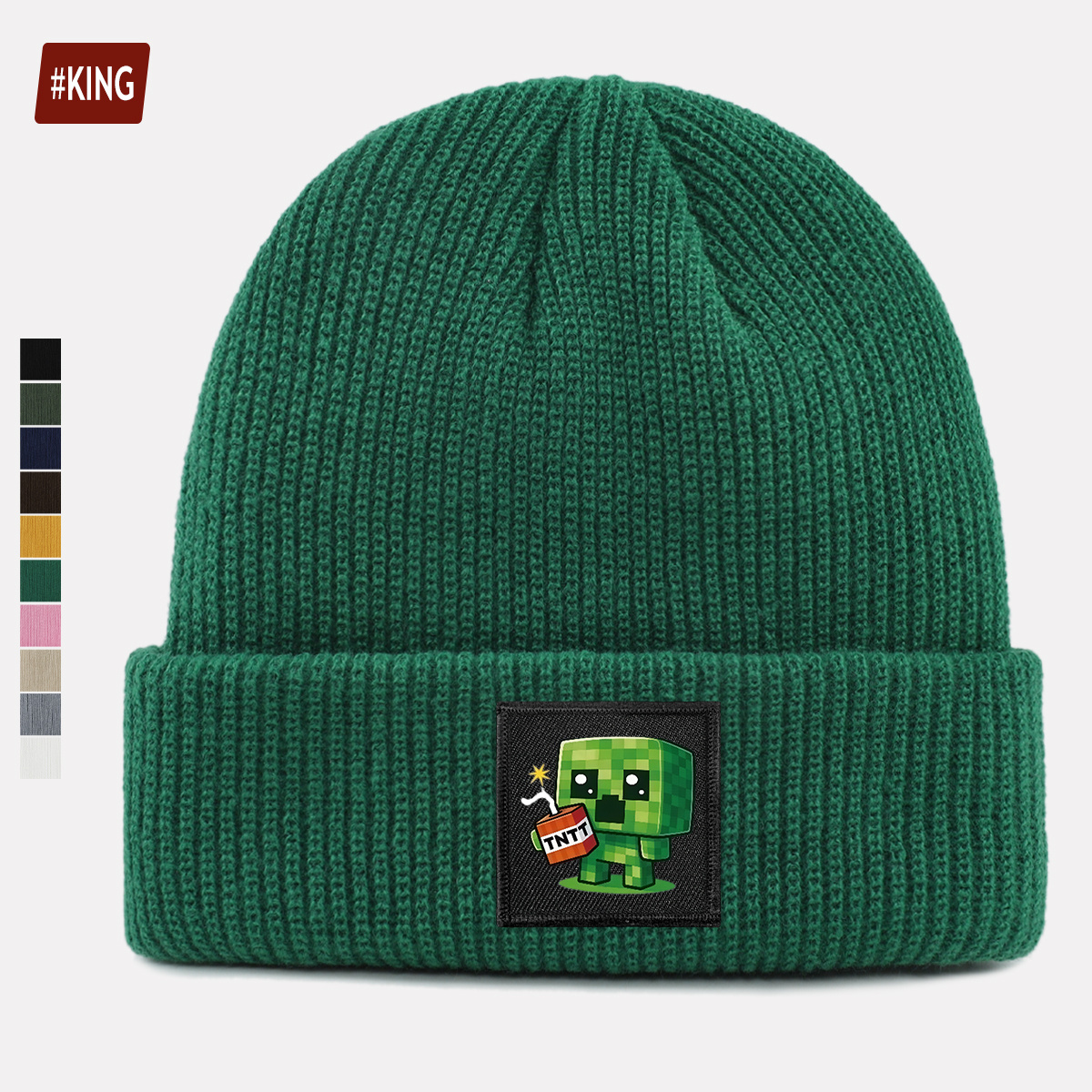 TEMU 1 pz. Melone Skin, Unisex , Cappello con Pompon per il Freddo, Cappello Elastico Caldo Inverno. Indossabile per Halloween, Natale, . Cappello