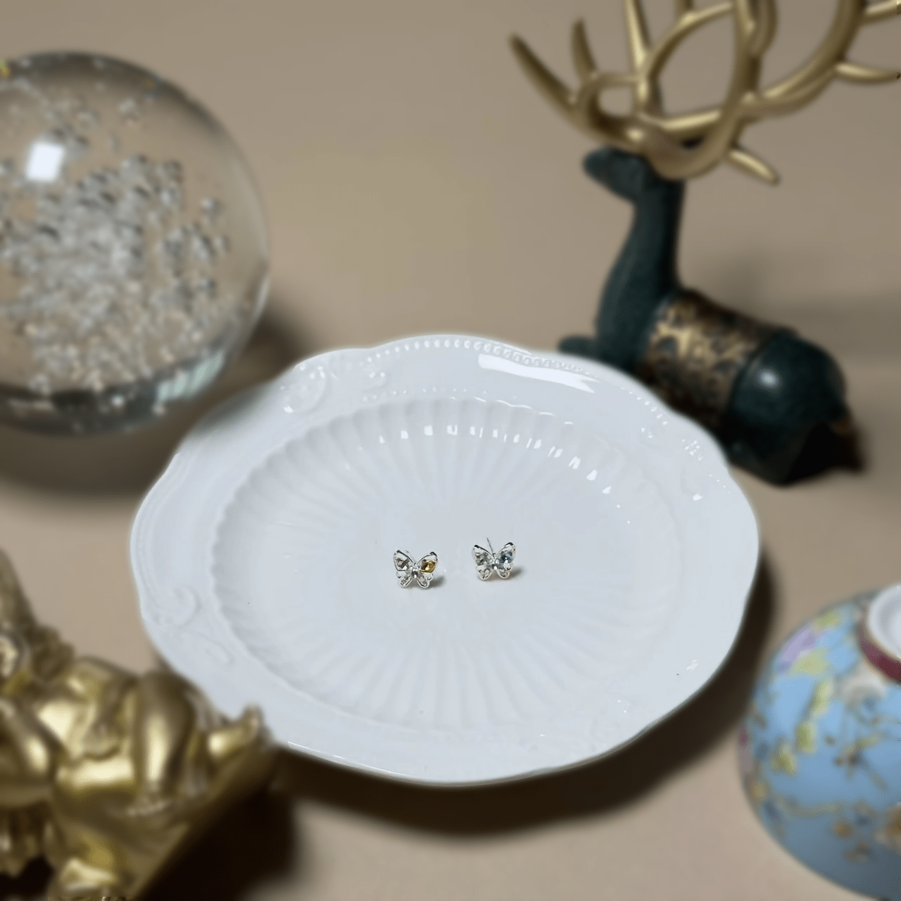 Sweet Colored Butterfly Earrings — Daily Wear