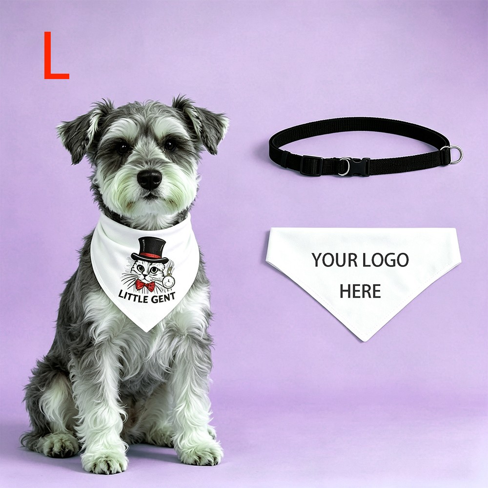 Custom Pet Name Bib with Adjustable Neckband