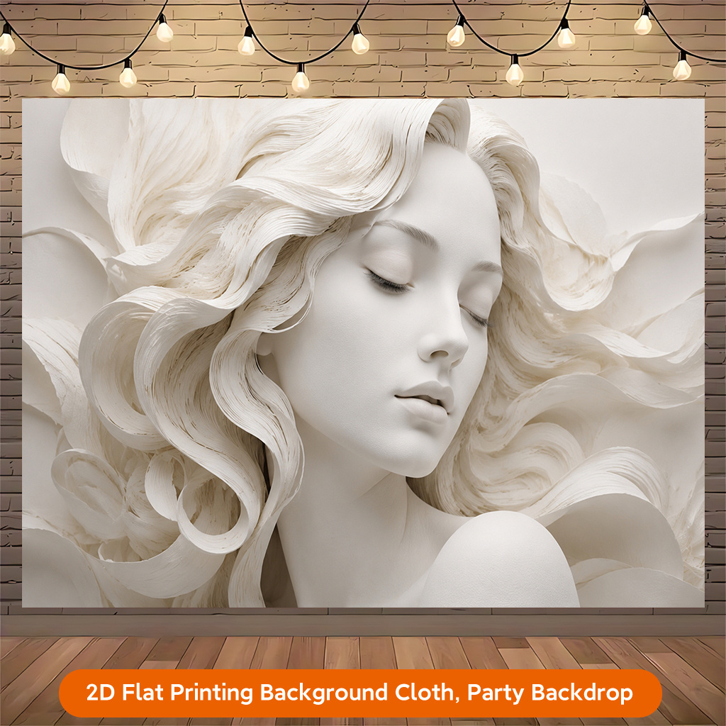 Elegant Female Sculpture Backdrop for Weddings and Parties
