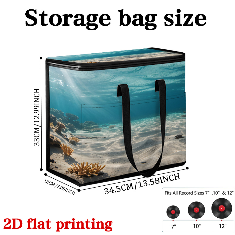 Foldable Portable CD/DVD Case with Vinyl Record Storage Box