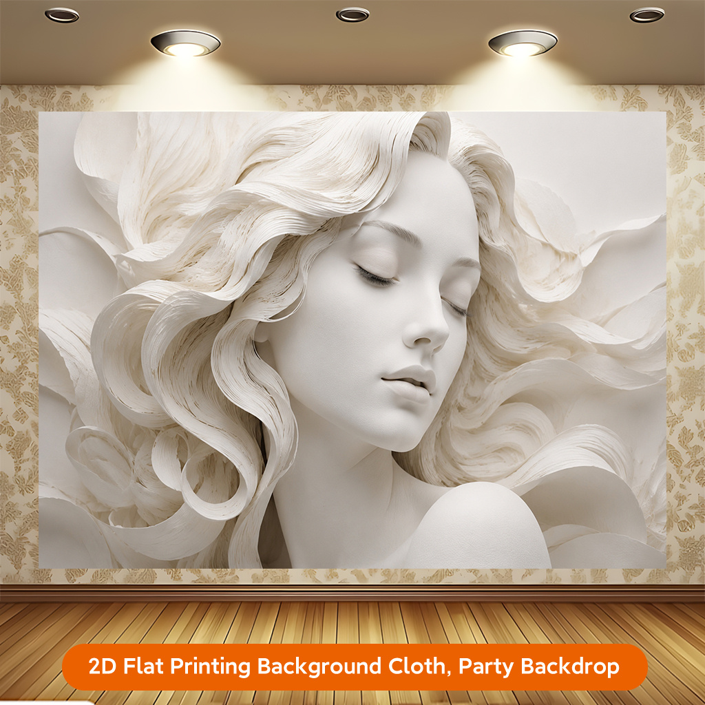 Elegant Female Sculpture Backdrop for Weddings and Parties