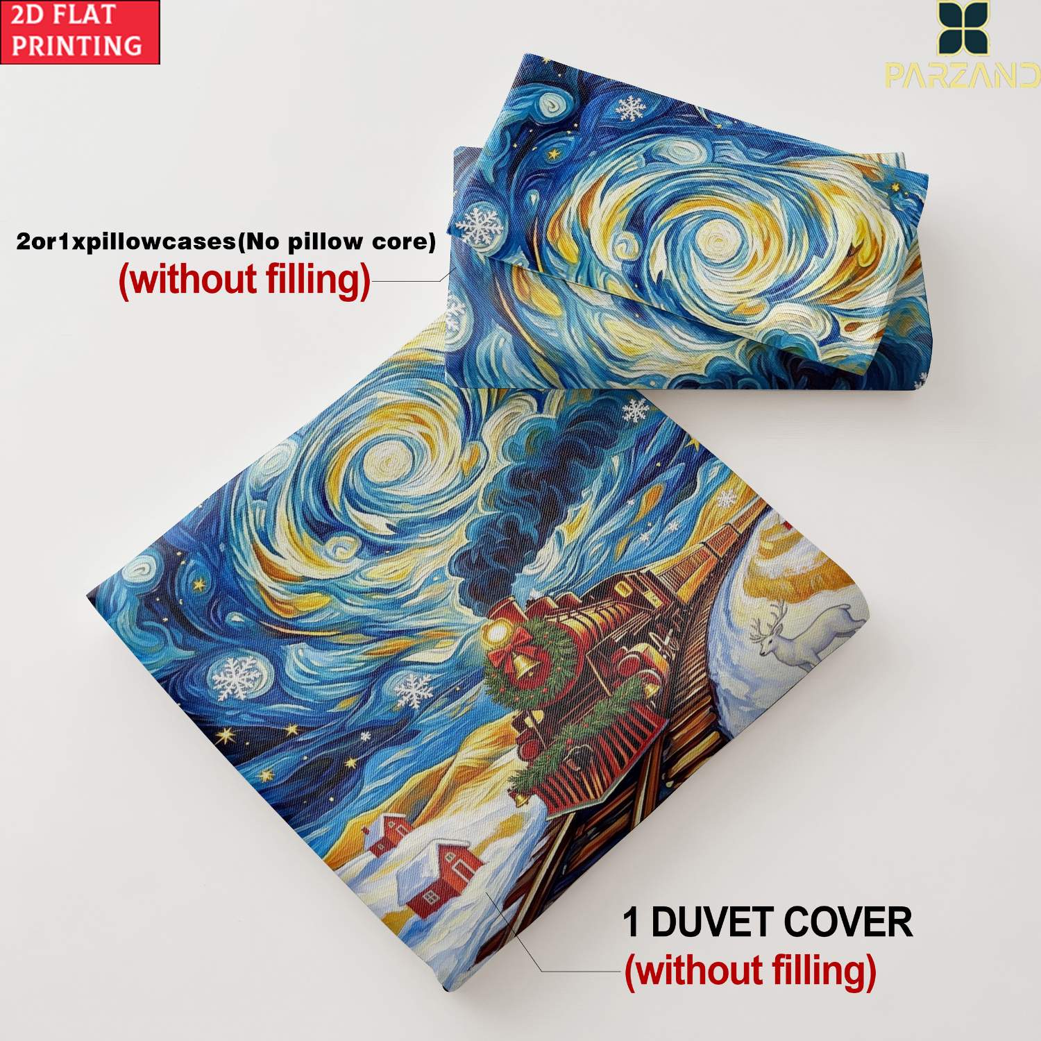 2d flat 2 3pcs printing     for bedroom decor bedding quilt cover pillowcases 1 x duvet cover 1 2 x pillowcases without core christmas day