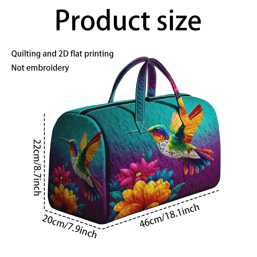 TEMU 1 pièce Sac matelassé RIDESAY, Sac matelassé à imprimé coloré, Porte-bagages rectangulaire pour voyage, bureau, shopping, quotidiens - contact