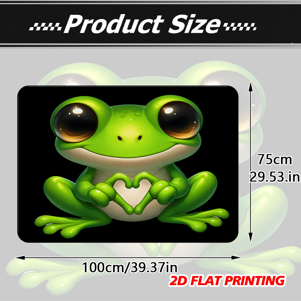 TEMU 1pc 2d Flat Trunk Liner Cute Heart Hands Pattern Decorative Protective Mat Compatible With Suv Sedan Truck Models Wear-resistant Material