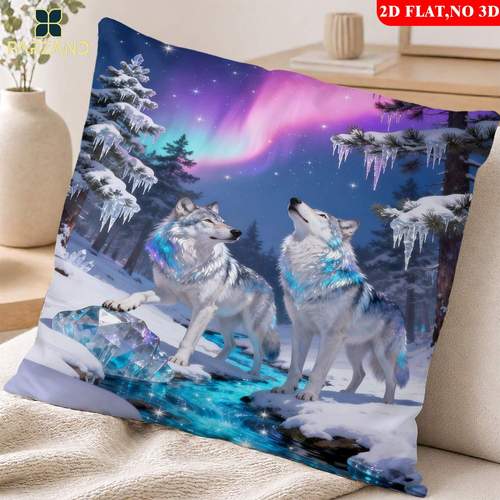 2d flat 1pc pillowcase pillowcase family pattern pillowcase for sofa bedroom and study comfortable and soft pillowcase a gift modern decor durable fabric