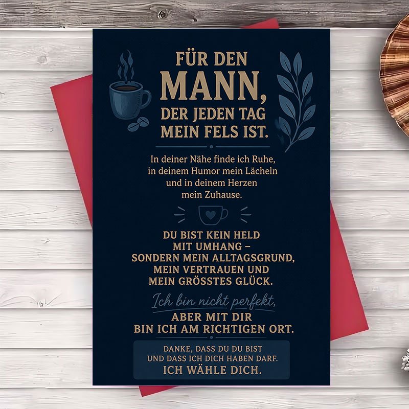 TEMU 1 Envelope And 1 Greeting Card Romantic Greeting Card For Husband Anniversary Valentine Day Or Birthday Message For Him Expressing Love And