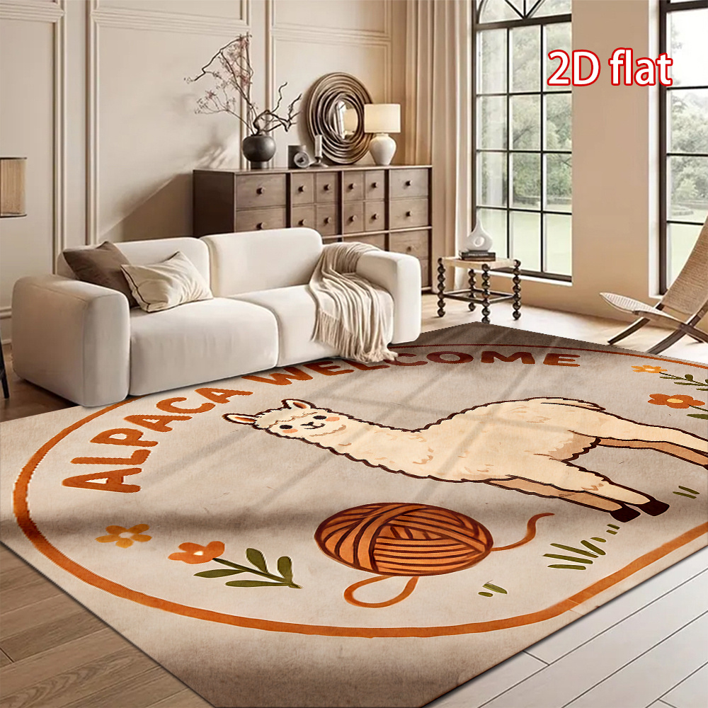 item picture 850g m velvet anti slip dotted plastic backing ultra soft and thick velvet floor mat with a cartoon pattern anti slip and machine washable suitable for large living room rugs bedroom rugs dining room rugs office rugs indoor rugs a  