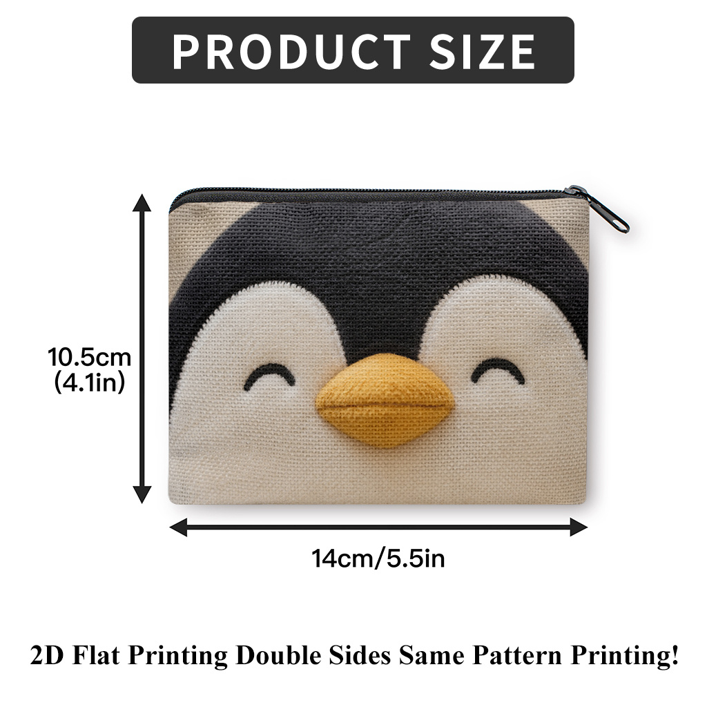 TEMU Porte-monnaie - Portefeuille en Peluche avec Porte-écouteurs et Porte-rouge à Lèvres, Sac de Rangement en Tissu Durable, Porte-monnaie Léger à