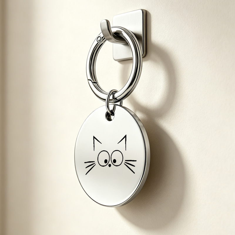 Personalized Metal Laser Engraved Military Dog Tag Keychain