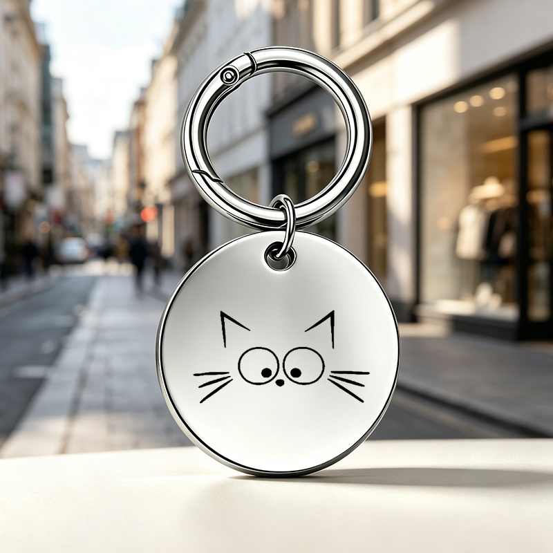 Personalized Metal Laser Engraved Military Dog Tag Keychain
