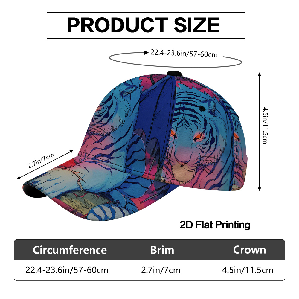 1pc   thorns print baseball cap low profile snapback dad hat with curved brim lightweight suitable for christmas gifts themed events daily wear athletic cap for 2d flat