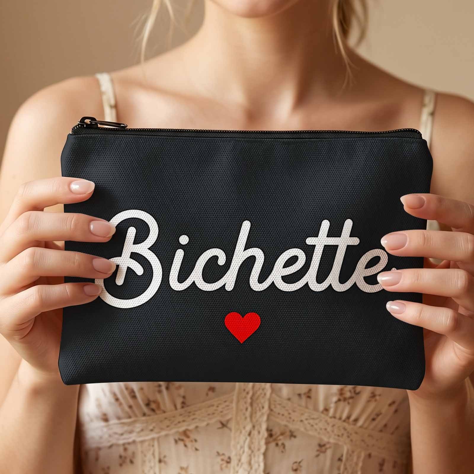 TEMU 1 pièce Trousse de toilette Cœur - Trousse de voyage durable sur le thème , adaptée à un et pochette de rangement, cadeau compact pour, cadeau