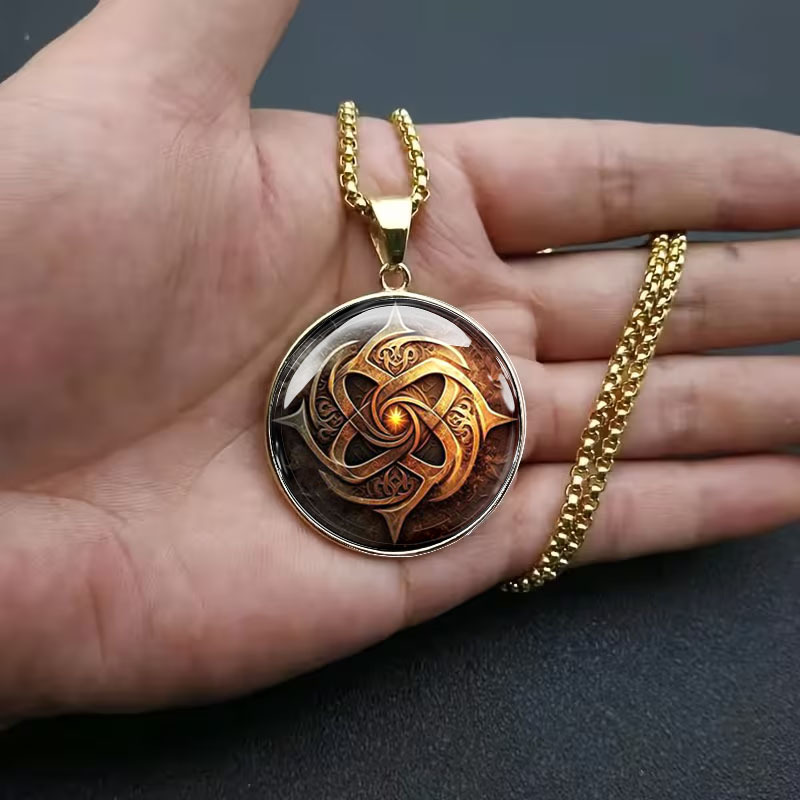 Men's Retro Totem Stainless Steel Necklace